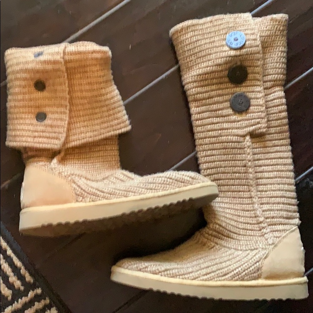 Fold Over Knit Ugg Boots